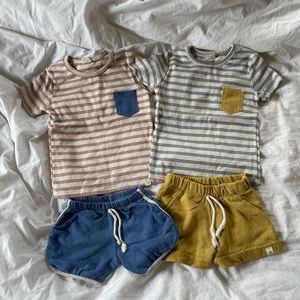 Lulu & Roo shirts and shorts bundle